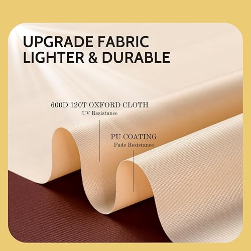 Miniatura 6 de COSFLY Fundas impermeables para muebles de patio para mesa y silla, fundas rectangulares para sofá seccional al aire libre grande, se adapta a hasta