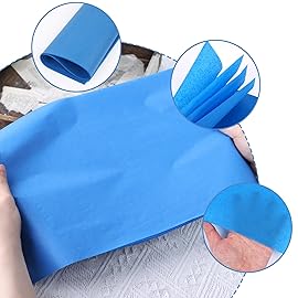 Koogel 330 Sheets Tissue Paper Bulk, 14 x 10 Inch Blue Gift Wrapping Tissue Paper for Wedding Birthday DIY Crafts Art Project