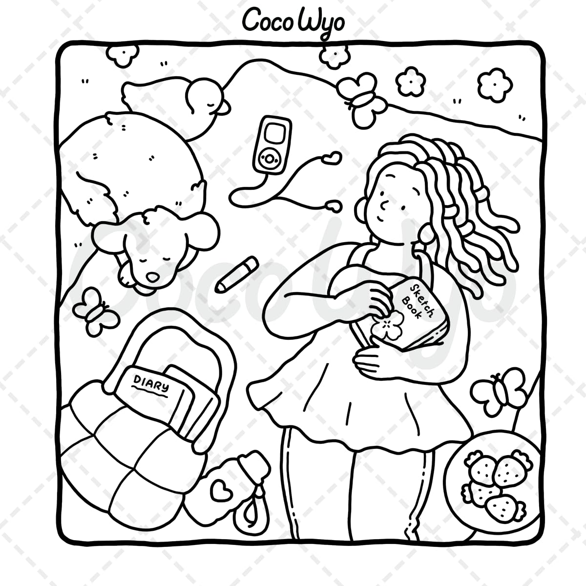 Girl Moments Vol. 2: Cozy Coloring Book 6 Girl Moments Vol. 2: Cozy Coloring Book - Image 6