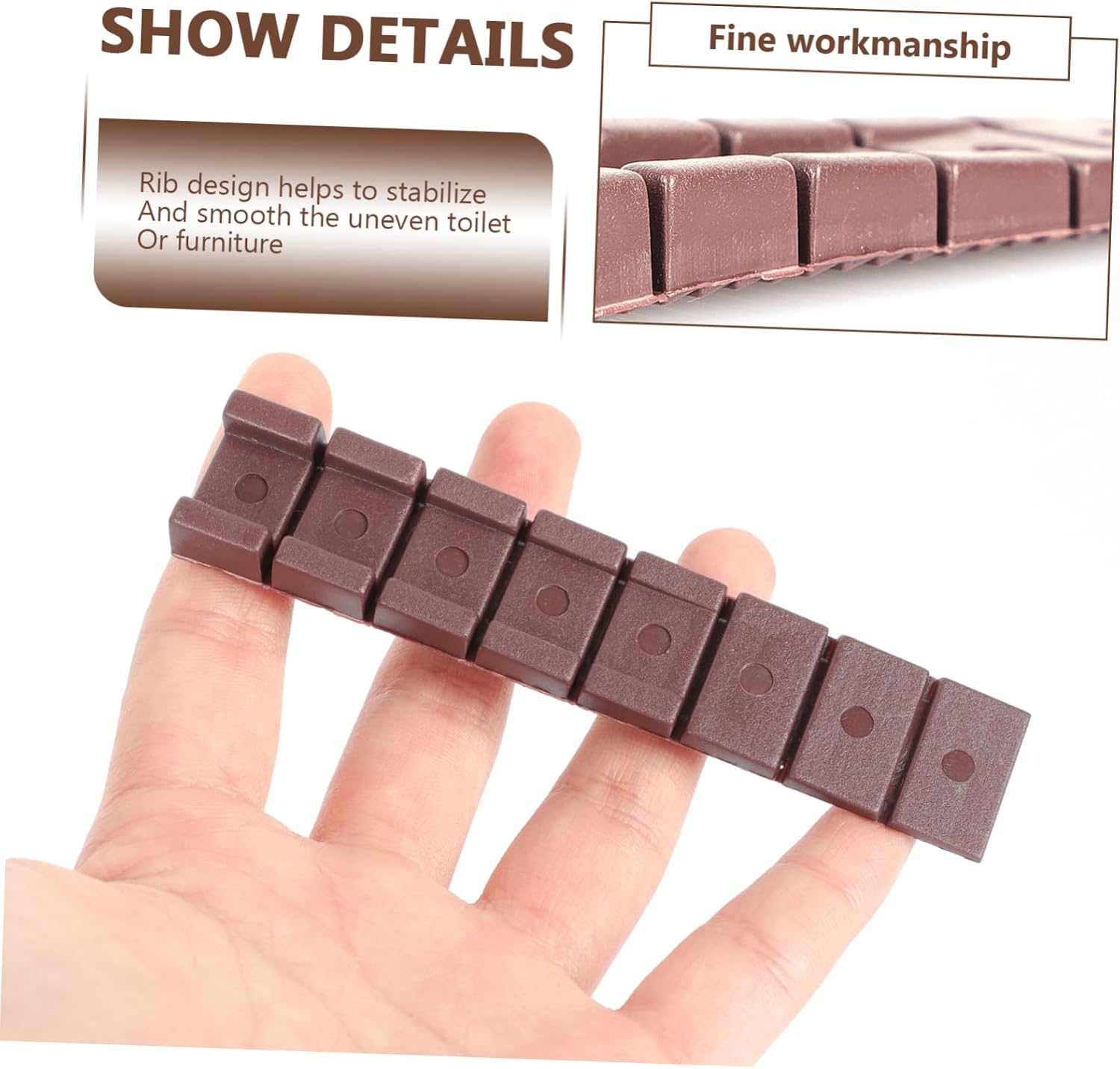 ORFOFE 30pcs Adjustable Gaskets Abs Furniture Shims Construction Shim Table DIY Levelers for Home Improvement