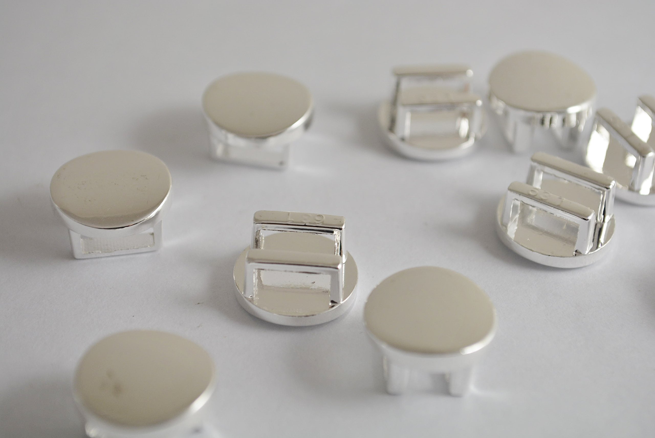 Amazon.co.jp: ビーズクラブ 帯留め 丸 銀 シルバー 15mm 5個 帯留め