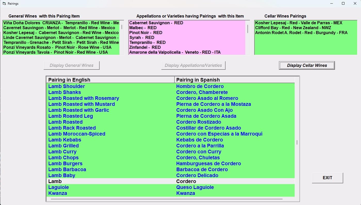 InfoWine | Software de maridaje de vinos con inteligencia artificial para aficionados y profesionales del vino (sumilleres) | USB con licencia de 1 año | Incluye varias bodegas | para PC con Windows |