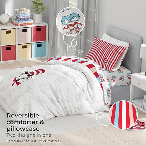 Miniatura 185 de Franco - Juego de edredón y sábanas supersuaves con funda de almohada, para niños, 7 piezas, tamaño matrimonial, Peppa Pig