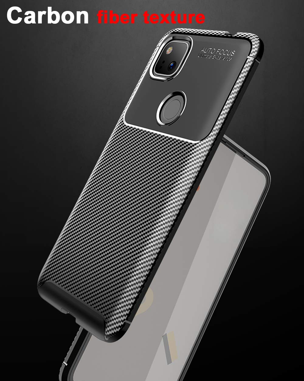 EASSGU Custodia per Google Pixel 4a (4G) (5.81 Inches), Cover Silicone TPU Colore Sfumato Trasparente, Custodia per Telefono Antiurto e Antigraffio - Blu Rosa