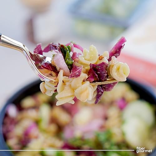 Miniatura 5 de Fiber Gourmet - Pasta ligera Rotini, rica en fibra, baja en calorías, saludable, con certificación Vegana y Kosher, sin organismos modificados