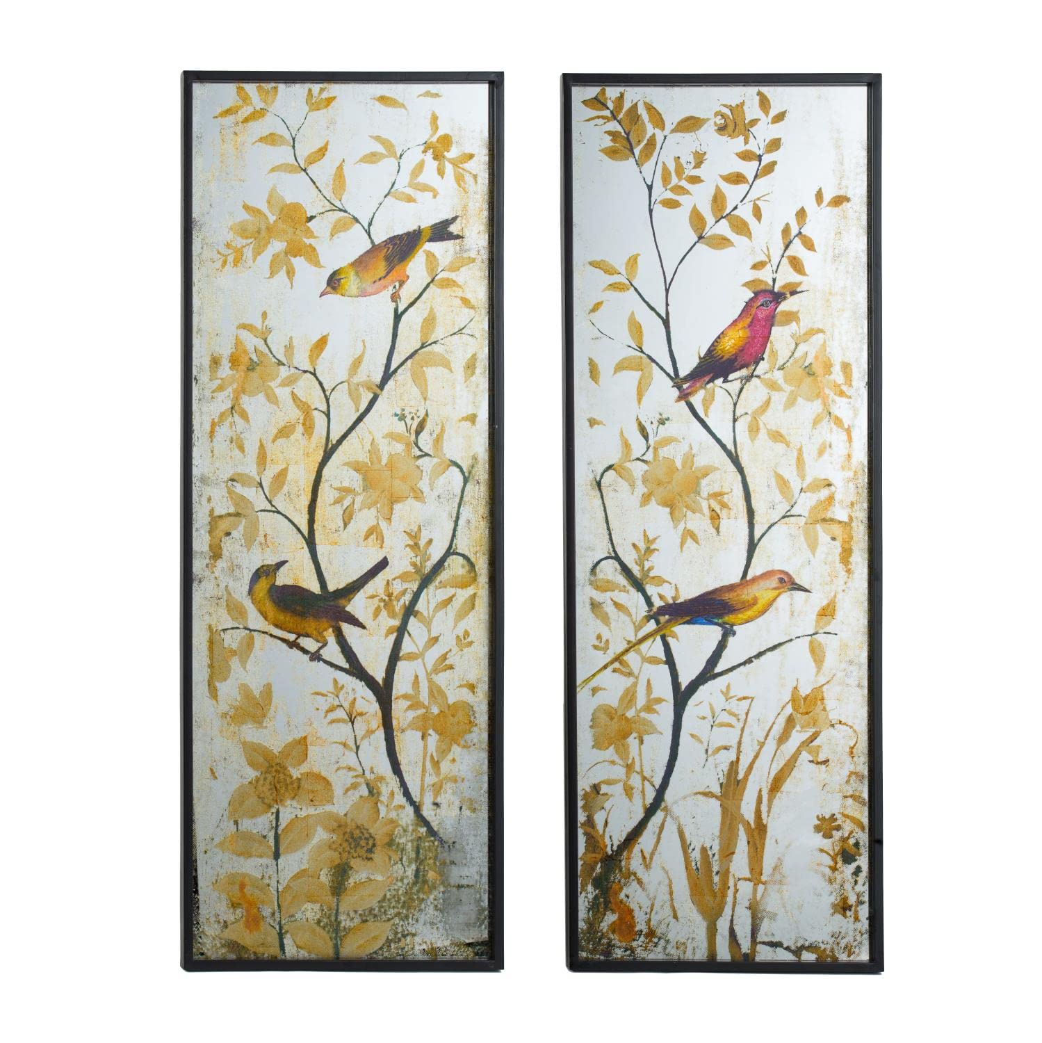 A&B Home Antique Mirror Wall Art - Multi - Set of Two