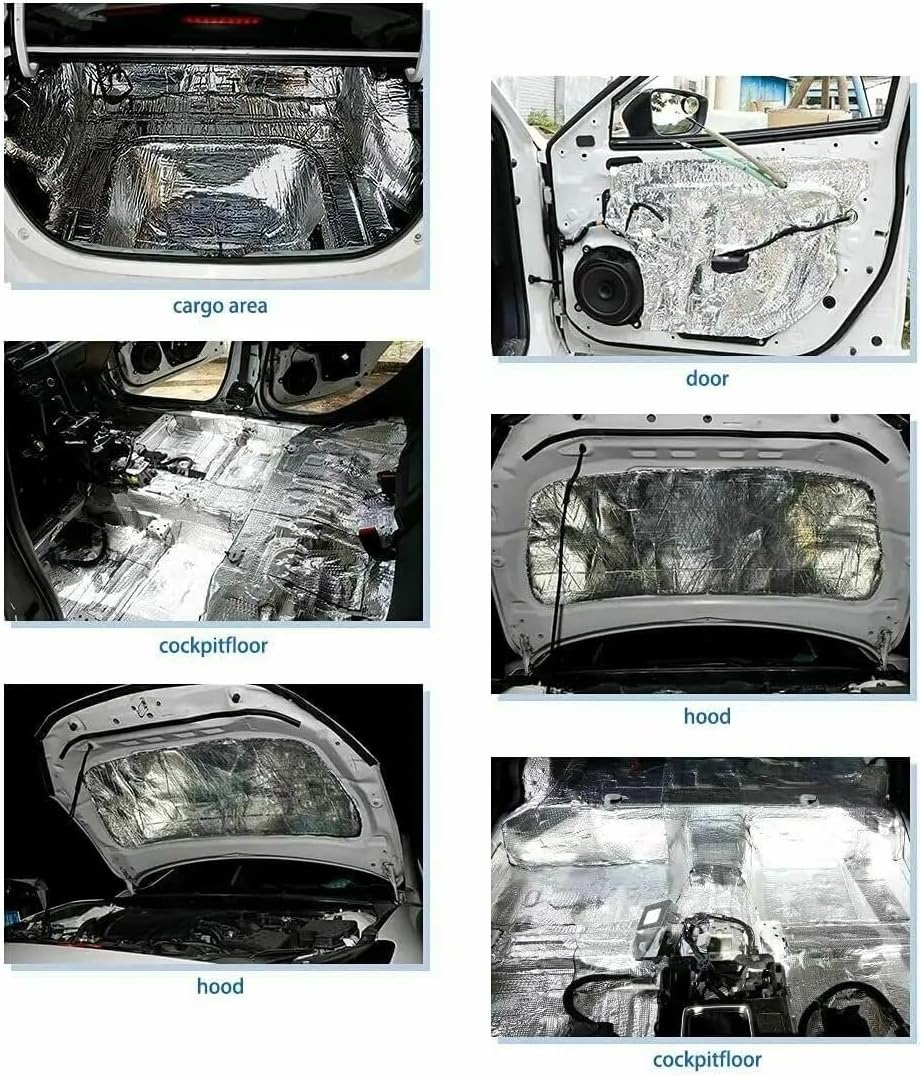 遮音シート 10個 5mm 車 バン 防音 断熱 車 ボンネット 断熱 静音 遮音パッド