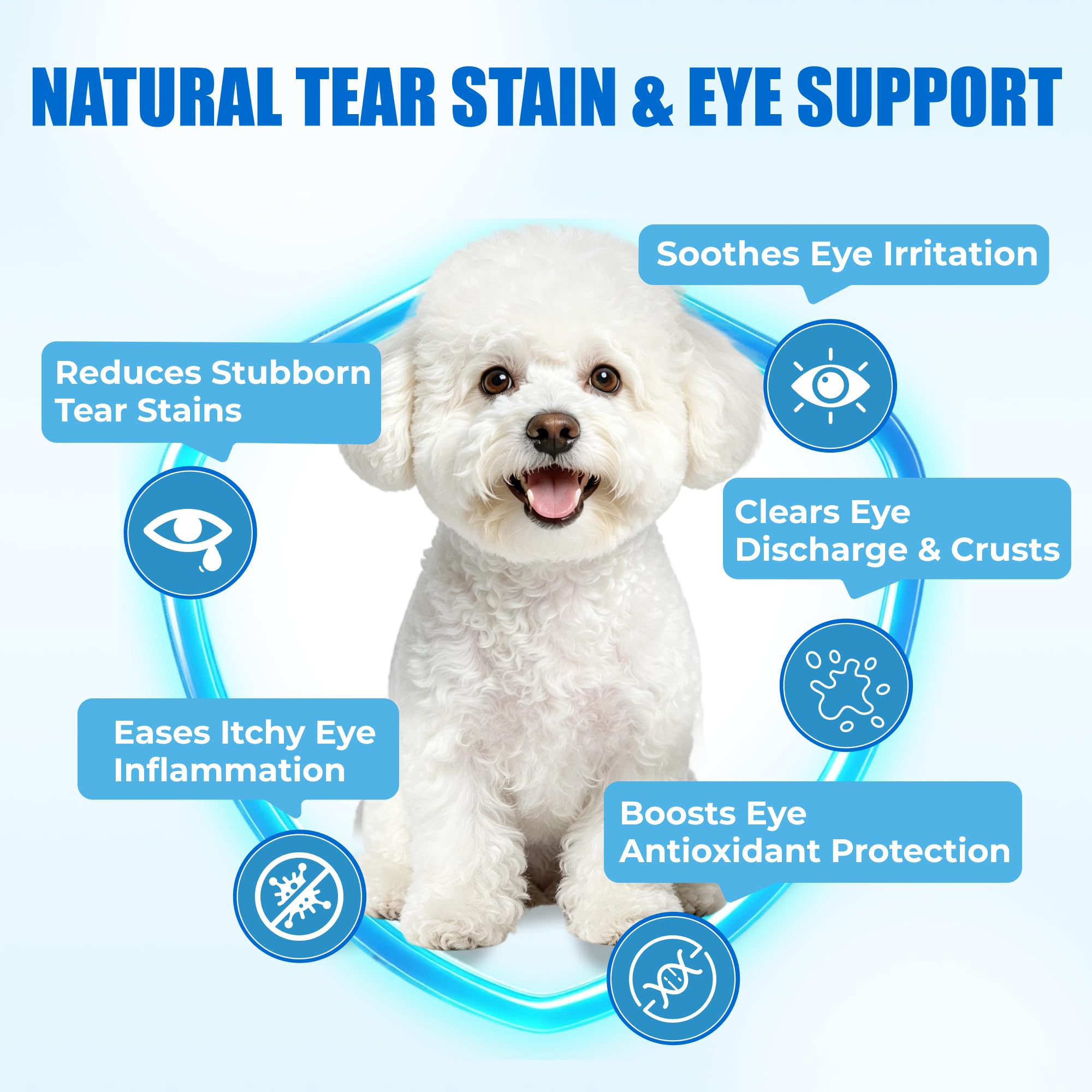 Dog Tear Stain Bites with Cranberry Lutein for Eye Health 10.58oz — Amazon image 3
