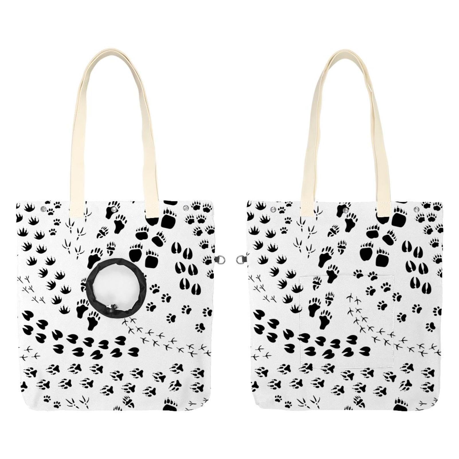 Bolsa de transporte para perros y gatos portátil en lona resistente de diseño moderno