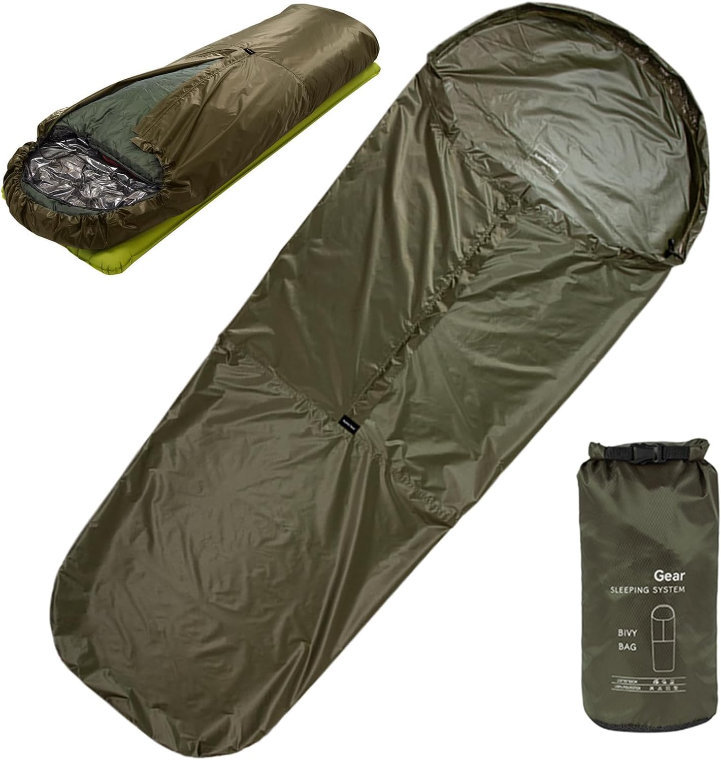 Foldable Sleeping Bag Cover- Waterproof and Lightweight Storage Sack, Sleeping Bag Protector for Backpacking, Camping Winter Survival Outdoor Hiking Travel Adventures, and Outdoor Gear