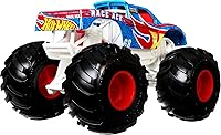 Vista 6 de Hot Wheels Monster Trucks Toy Truck, Oversized 1:24 Scale Die-Cast Race Ace for Kids & Collectors
