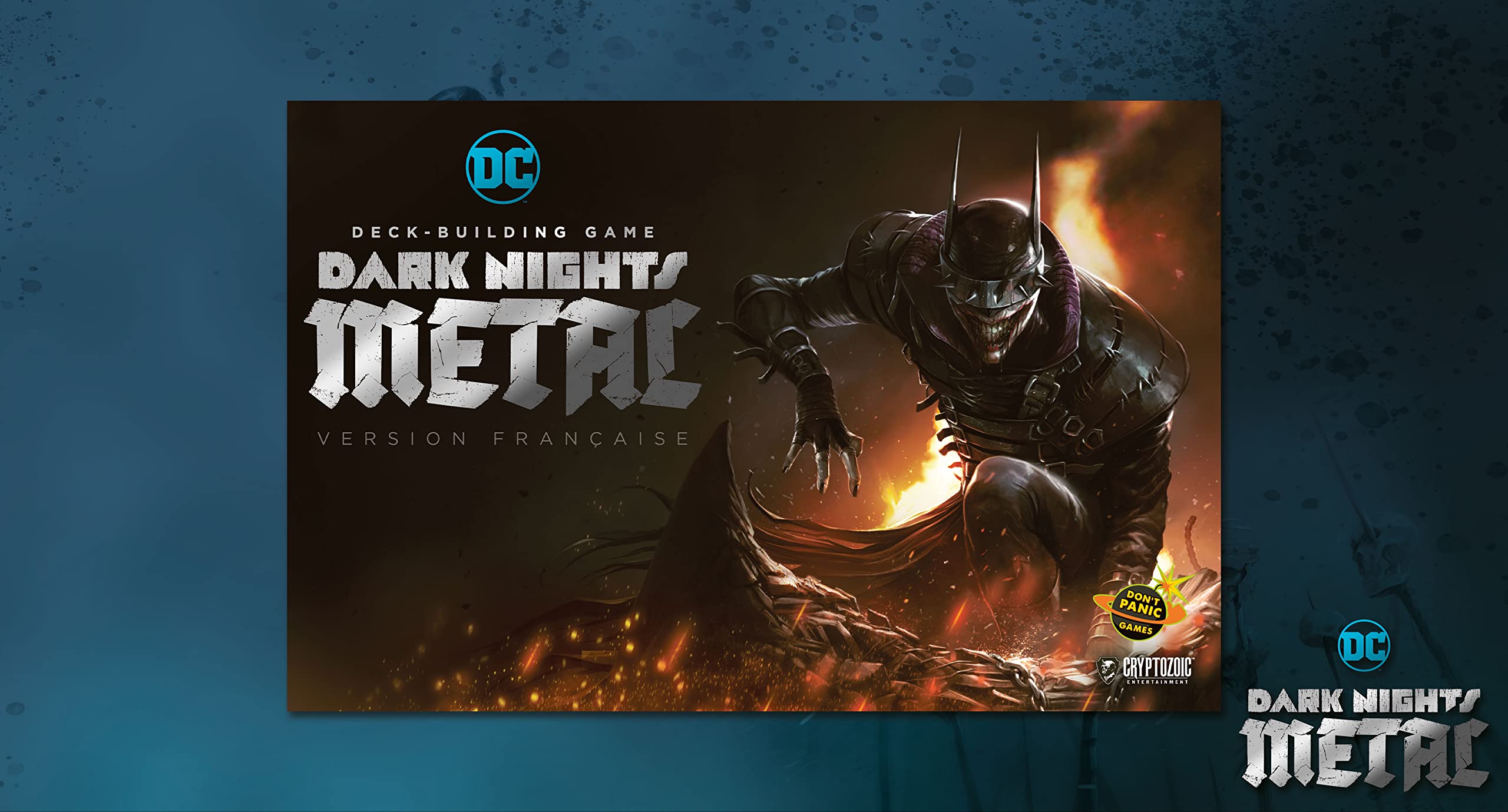 Don't Panic Games | DC Comics Deck-Building Game : Dark Nights Metal (Stand Alone) | Jeu de société | À partir de 14 Ans | 2-5 Joueurs | 45 Minutes