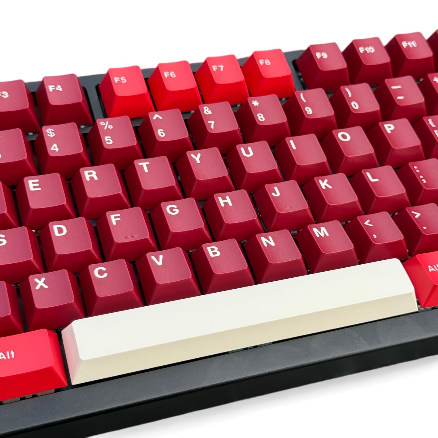 Keycaps PBT 163 Touches Non Lumineuses-compatibles Cherry MX-pour claviers 60% 75% 80% TKL 100%-Gaming Bureau