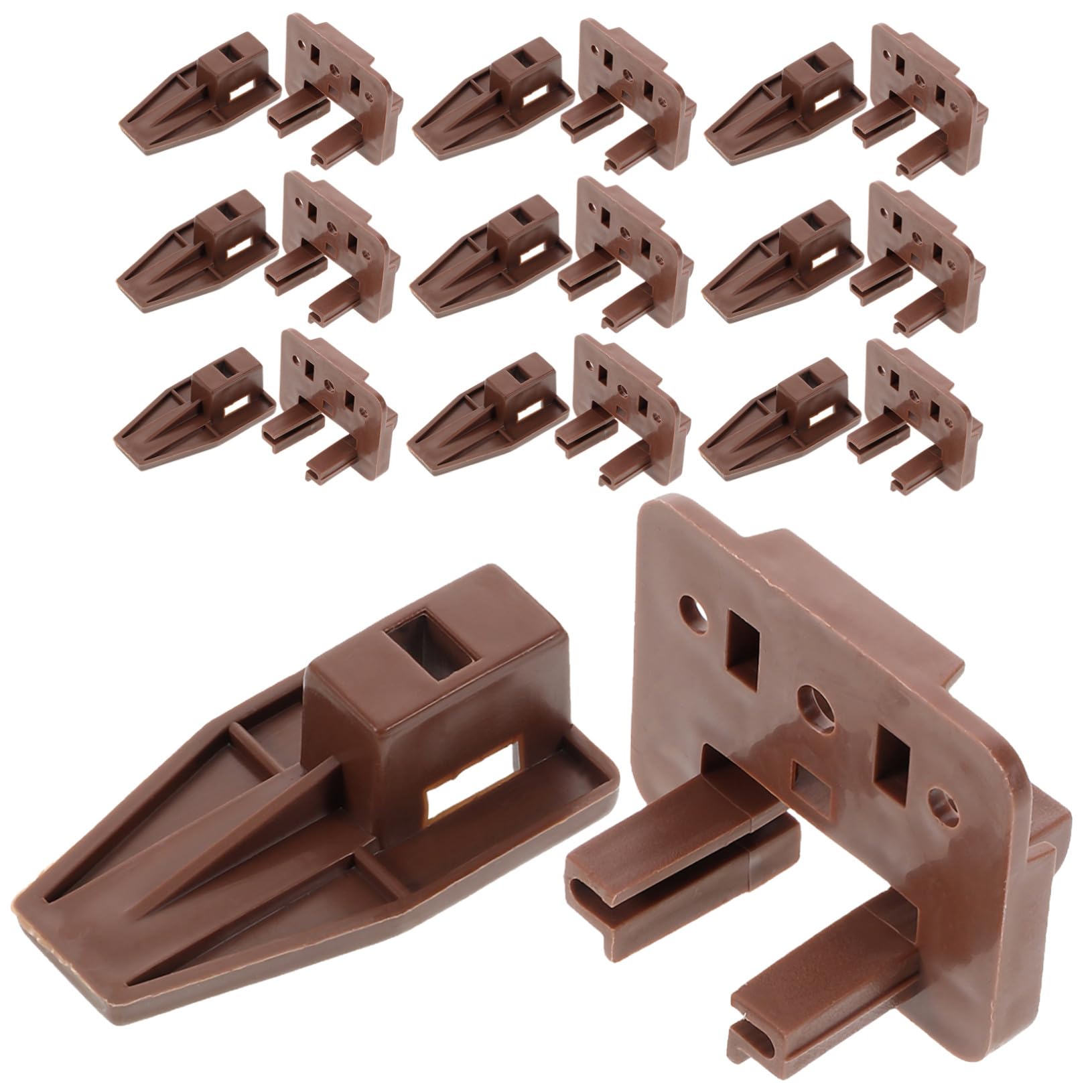 Rails de rechange pour tiroir cassé : lot de 10 glissières en plastique pour commode