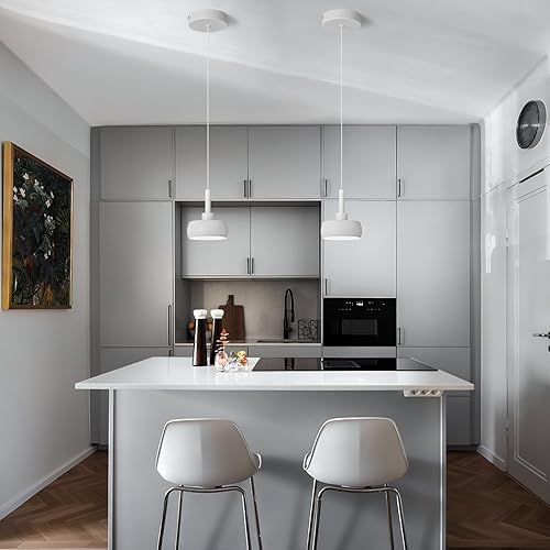 Miniatura 2 de Lámparas colgantes de color blanco puro, para isla de cocina, mini cúpula, fuente LED COB, lámpara colgante moderna para dormitorio, sala de estar,