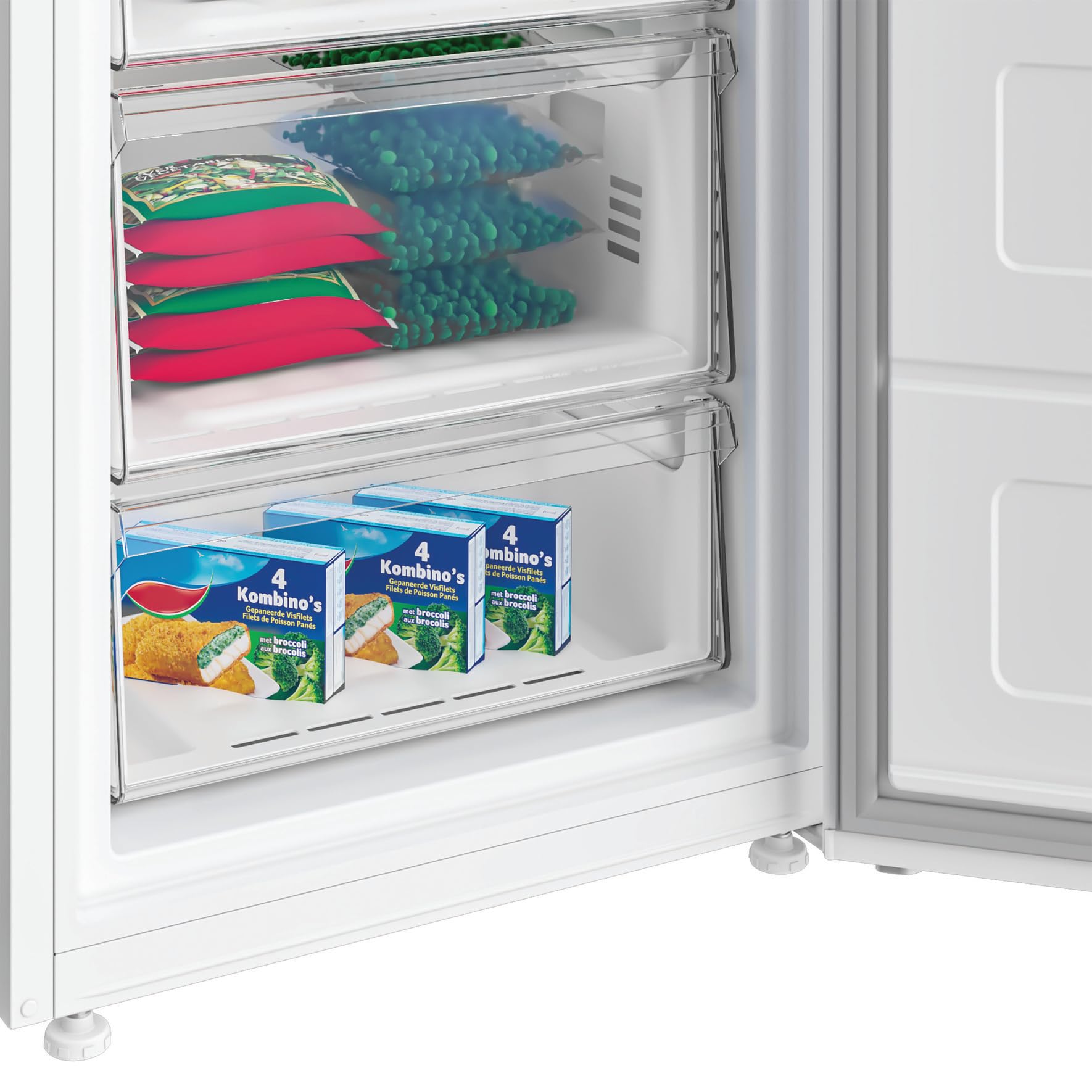 Privileg PFN W15160E NoFrost Gefrierschrank, Weiss, 151,5 cm Höhe