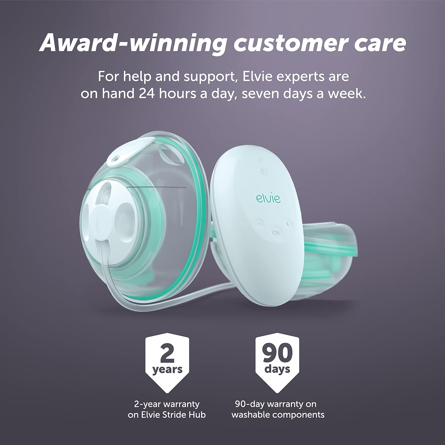 Elvie Stride Hospital-Grade App-Controlled Breast Pump | Hands-Free Wearable Ultra-Quiet Electric Breast Pump with 2-Modes 20-Settings & 5oz Capacity per Cup : Baby