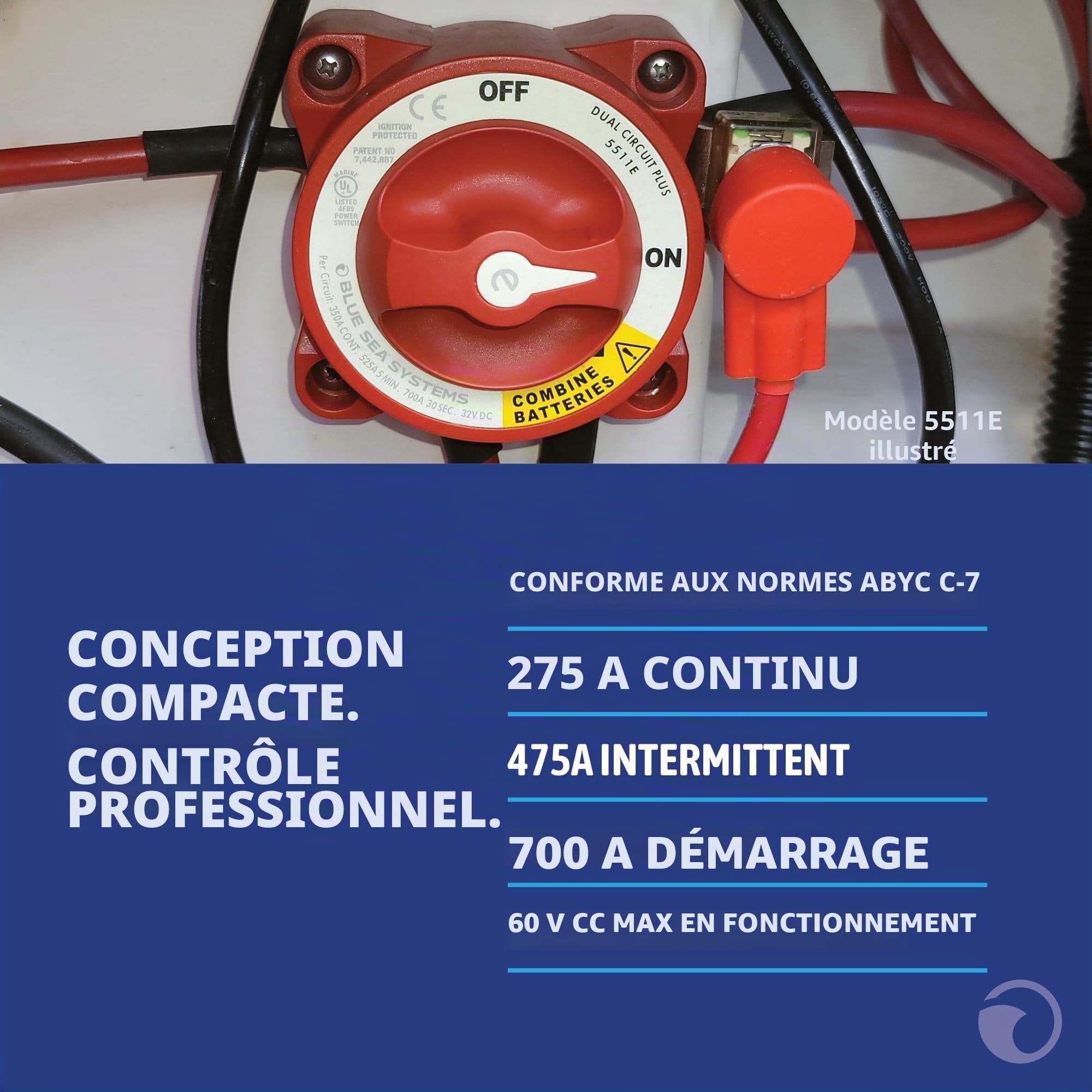 Blue Sea 5510E Battery Switch E