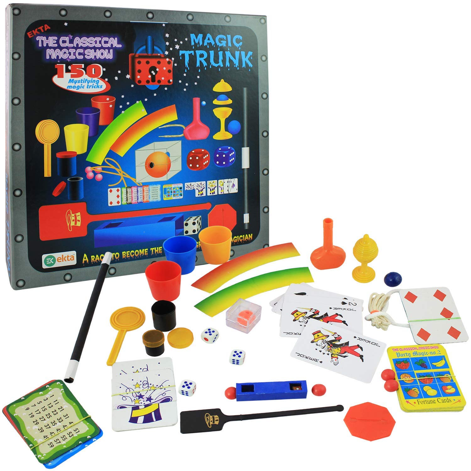 EKTA Plastic Magic Trunk - The Classical Magic Show, Multi Color, Kids
