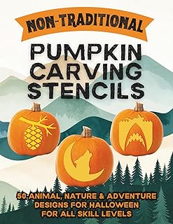 Non-Traditional Pumpkin Carving Stencils: 50 Creative Halloween Template...