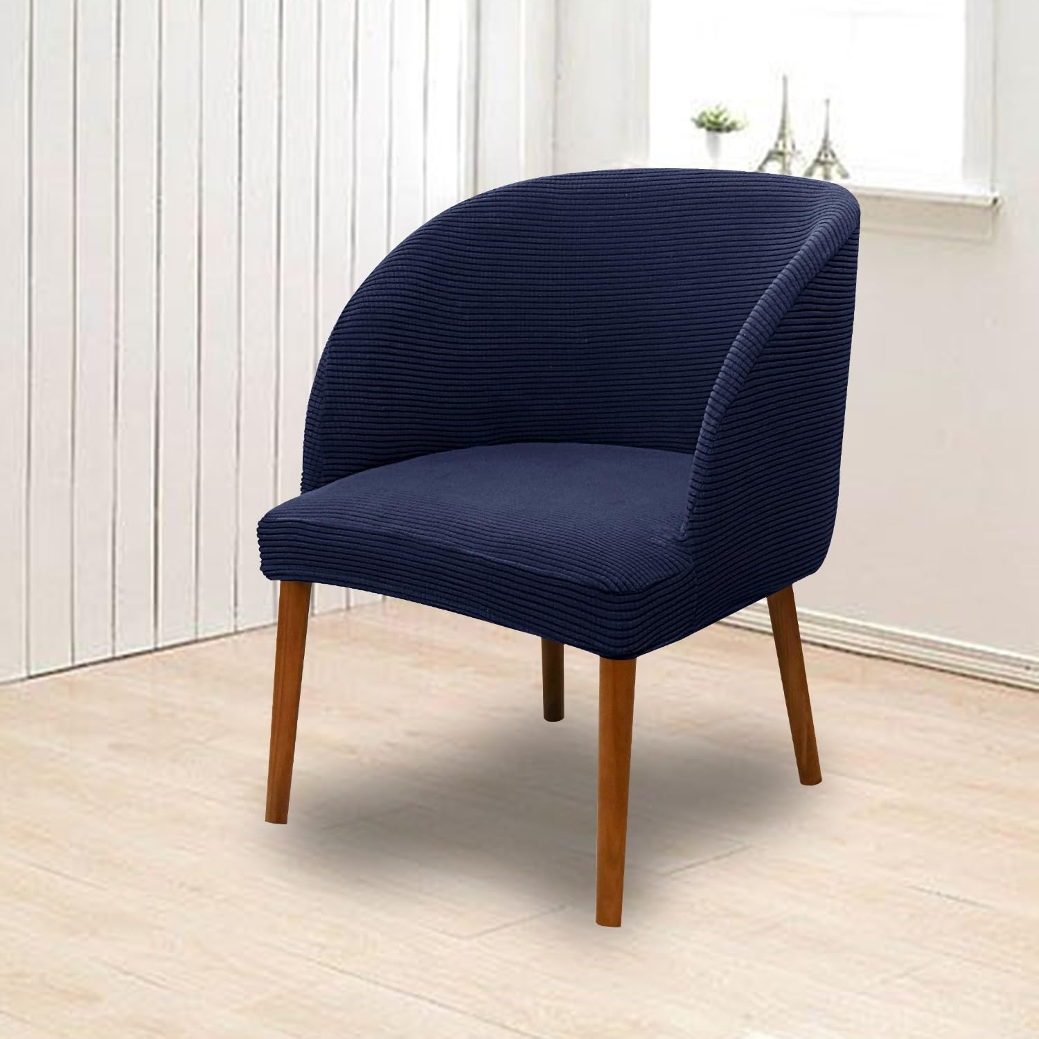 Set di 1/2/4/6 coprisedia elastici universali per sedie da pranzo, rotonde, protezione elastica per casa e ufficio, colore n. 9, dimensioni: standard