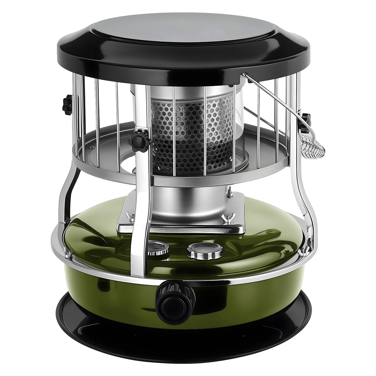 Kerosene Heater, 9000 BTU Portable Indoor Space Heater for Large Room, Radiant Heaters Non Electric Stove Camping Hunting Garage Tent Outdoor Use, 16-21 Hours Burn Time, 4.5L Fuel Capacity Ar