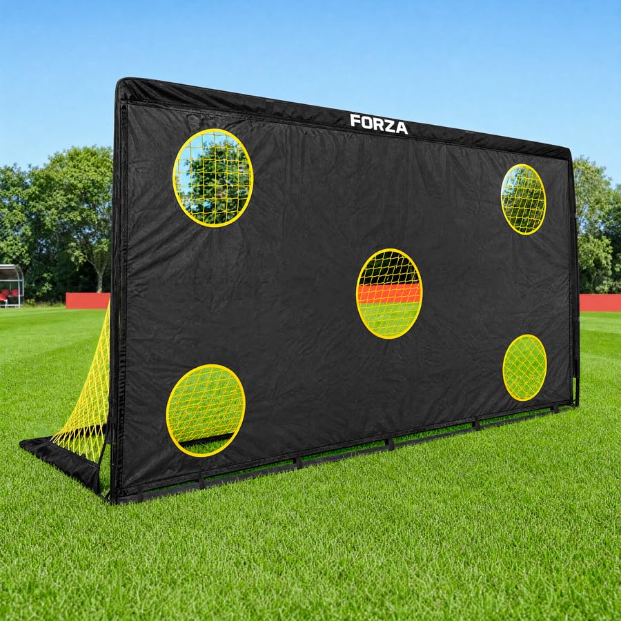 FORZA Flash Square Pop-Up Goal Target Sheets [6x Sizes] - Shooting & Passing Practice Aid – Durable Oxford Fabric Target Net (9ft x 5.5ft)