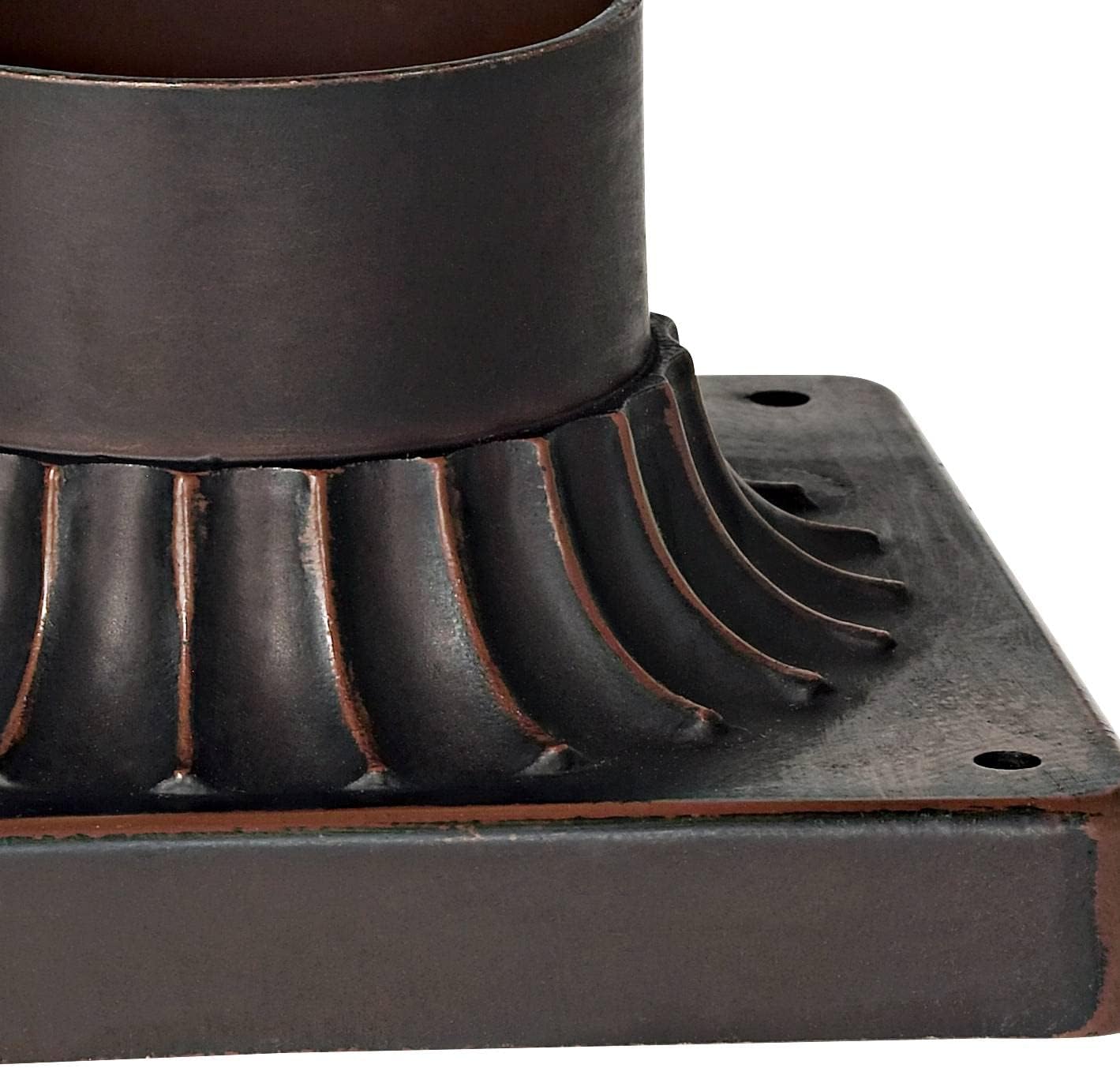 Kathy Ireland Sierra Craftsman Rustic Farmhouse Mission Outdoor Post Light Fixture Rubbed Bronze 2-Light 14" Seedy Glass for Exterior Barn Deck House Porch Patio Outside Garage Front Door