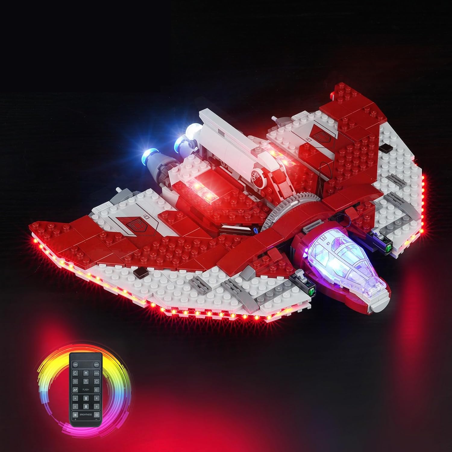 Light Kit for Lego Star Wars Ahsoka Tano's T-6 Jedi Shuttle 75362