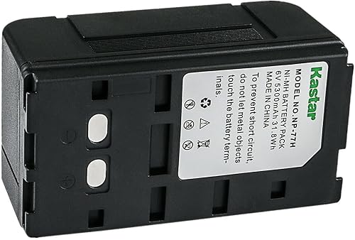 Kastar Paquete de 1 batería de repuesto NP-77H 6.0V 5300mAh Ni-MH para Sony CCD-VX Series CCD-VX1 CCD-VX3, Sony EVC SeriesEVC-X7 EVC-9100, Sony GV
