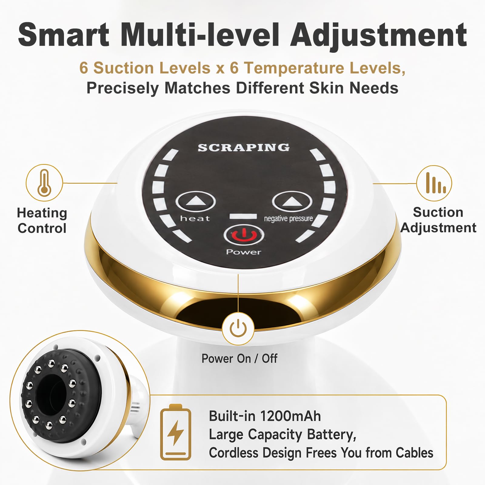 LOMUG Appareil de massage 4 en 1 anti-cellulite sous vide