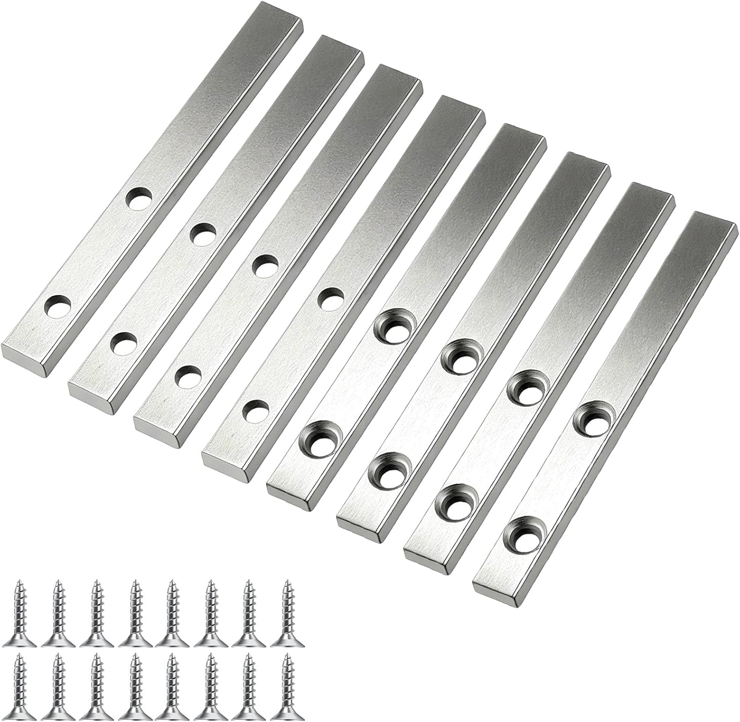 8 Pcs H 3785 Tilt Window Spiral Balance Pivot Bar Spiral Balance Pivot Lock Shoe 2 Holes Stainless Steel Tilt Window Accessory with Screws