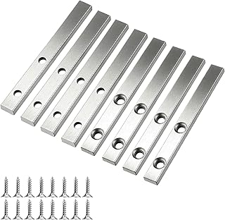 Otoolling 8 Pcs H 3785 Tilt Window Spiral Balance Pivot Bar Spiral Balance Pivot Lock Shoe 2 Holes Stainless Steel Tilt Window Accessory with Screws