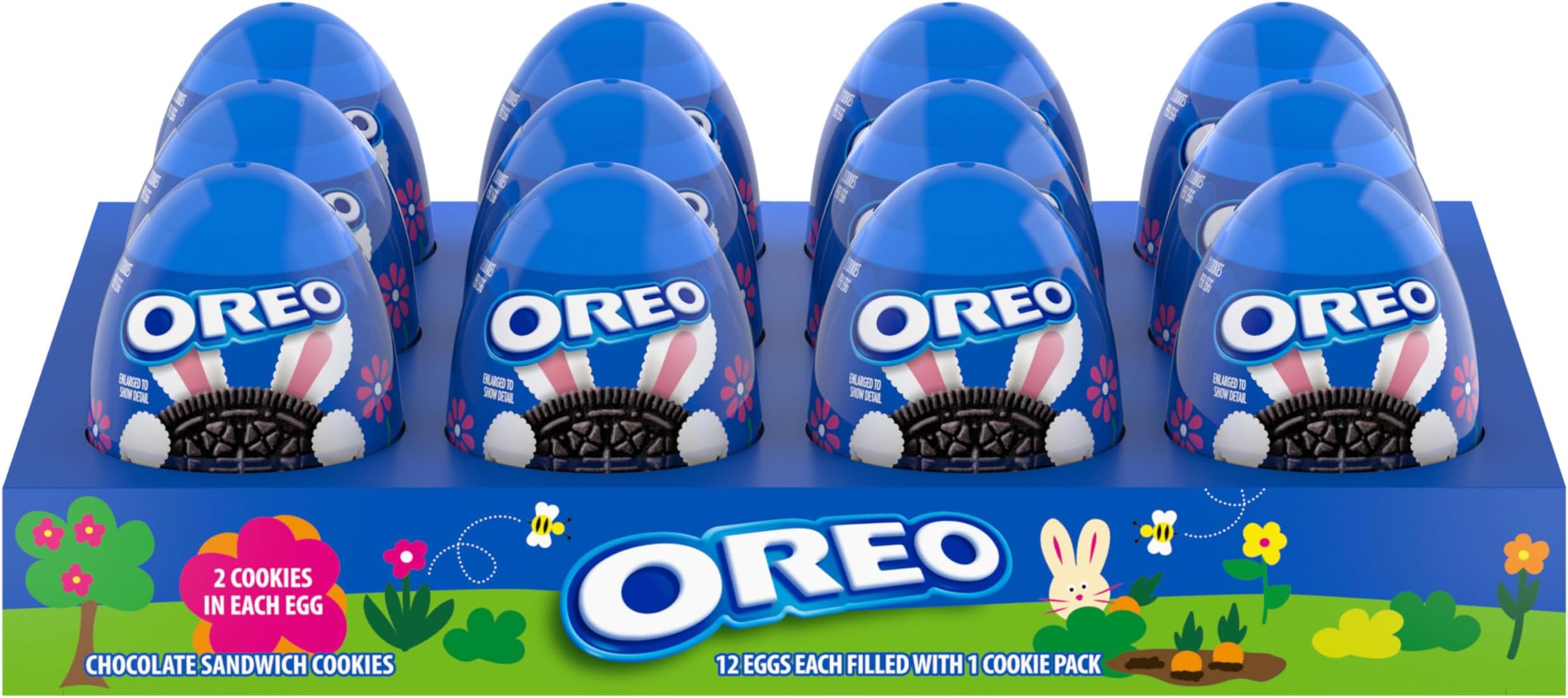 Chocolate Sandwich Cookies, 12 Easter Eggs (2 Cookies Per Egg)