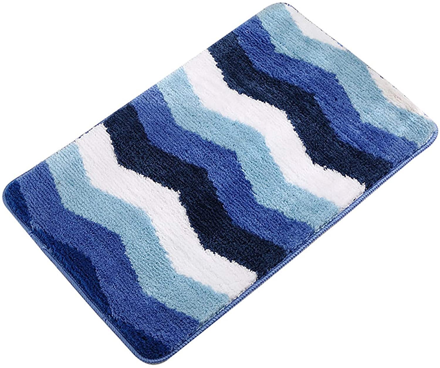 Tapis de bain anti-froid bleu XL pour pieds sensibles