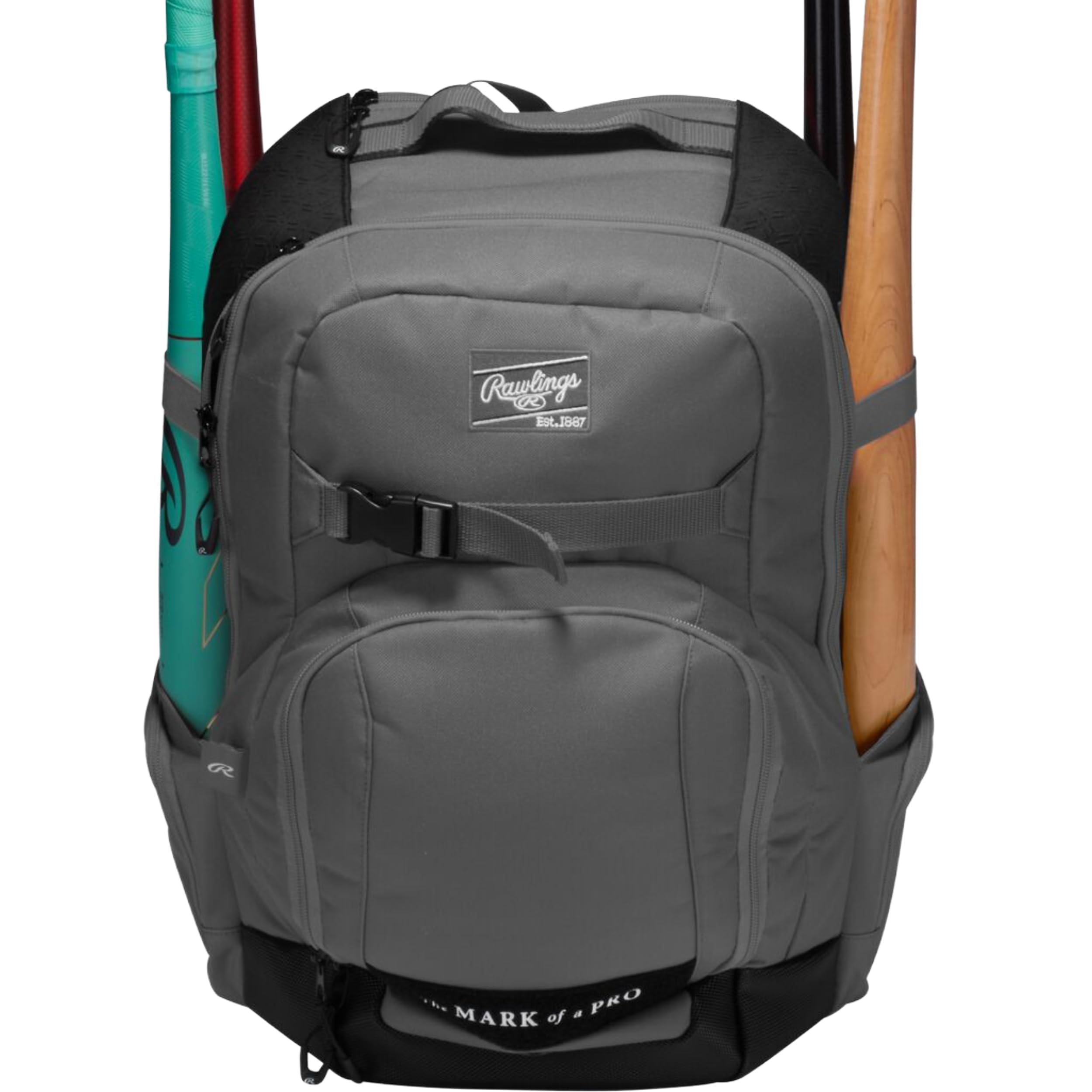 Rawlings | THE Journey Player's Backpack | Baseball/Softball | Graphite