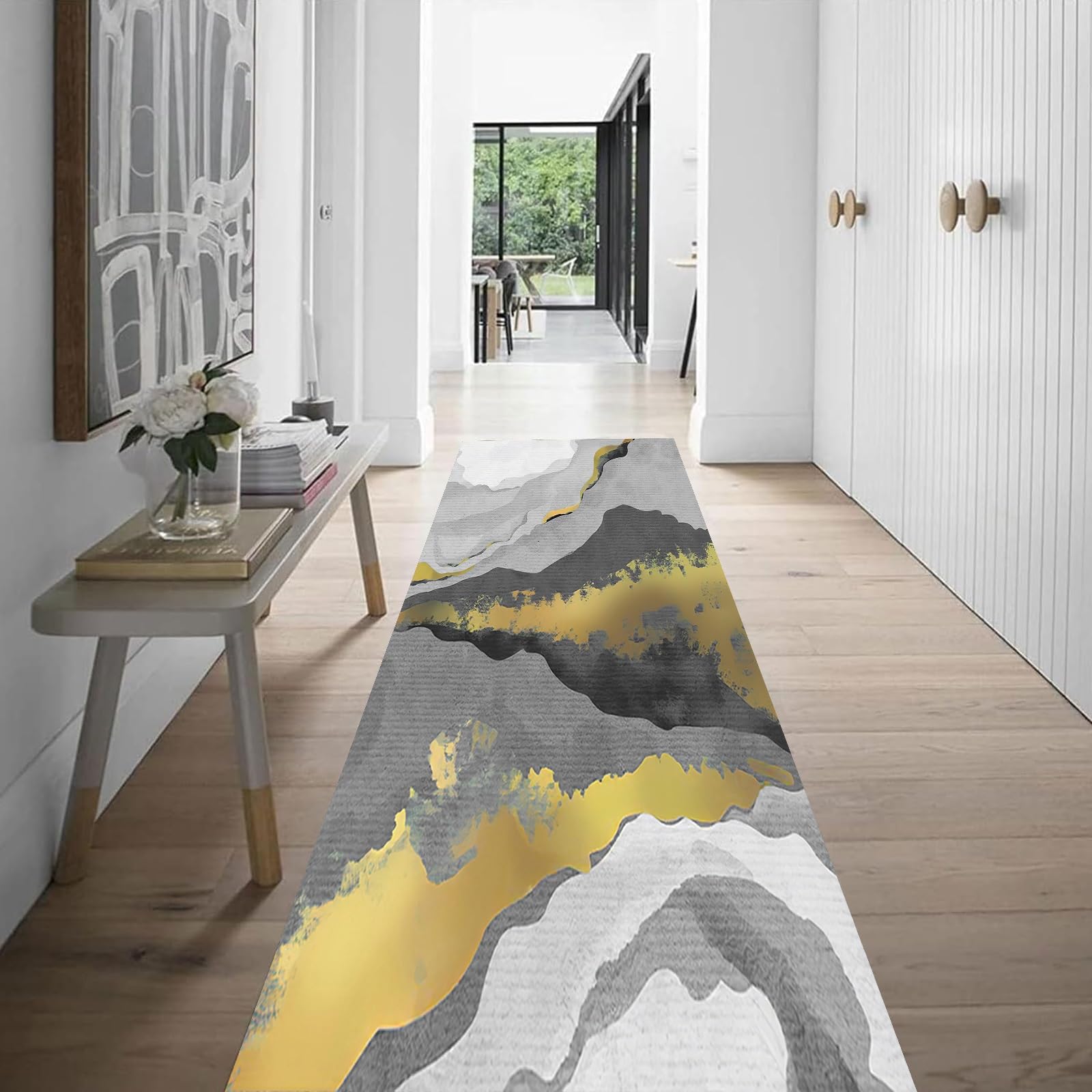 Läufer Flur rutschfest Teppich Küche 50 x 120 cm rutschfest & leicht abwaschbar Teppich Läufer Flur Küche rutschfest, Vielen Größen, für Büro Schlafzimmer Esszimmer, H