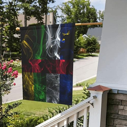 Miniatura 8 de Smoke Style Flag Of The Central African Republic Garden Flag 28"x40" Inch Double Sided Garden Flags Home Lawn Outdoor Decor Flags Party Banner