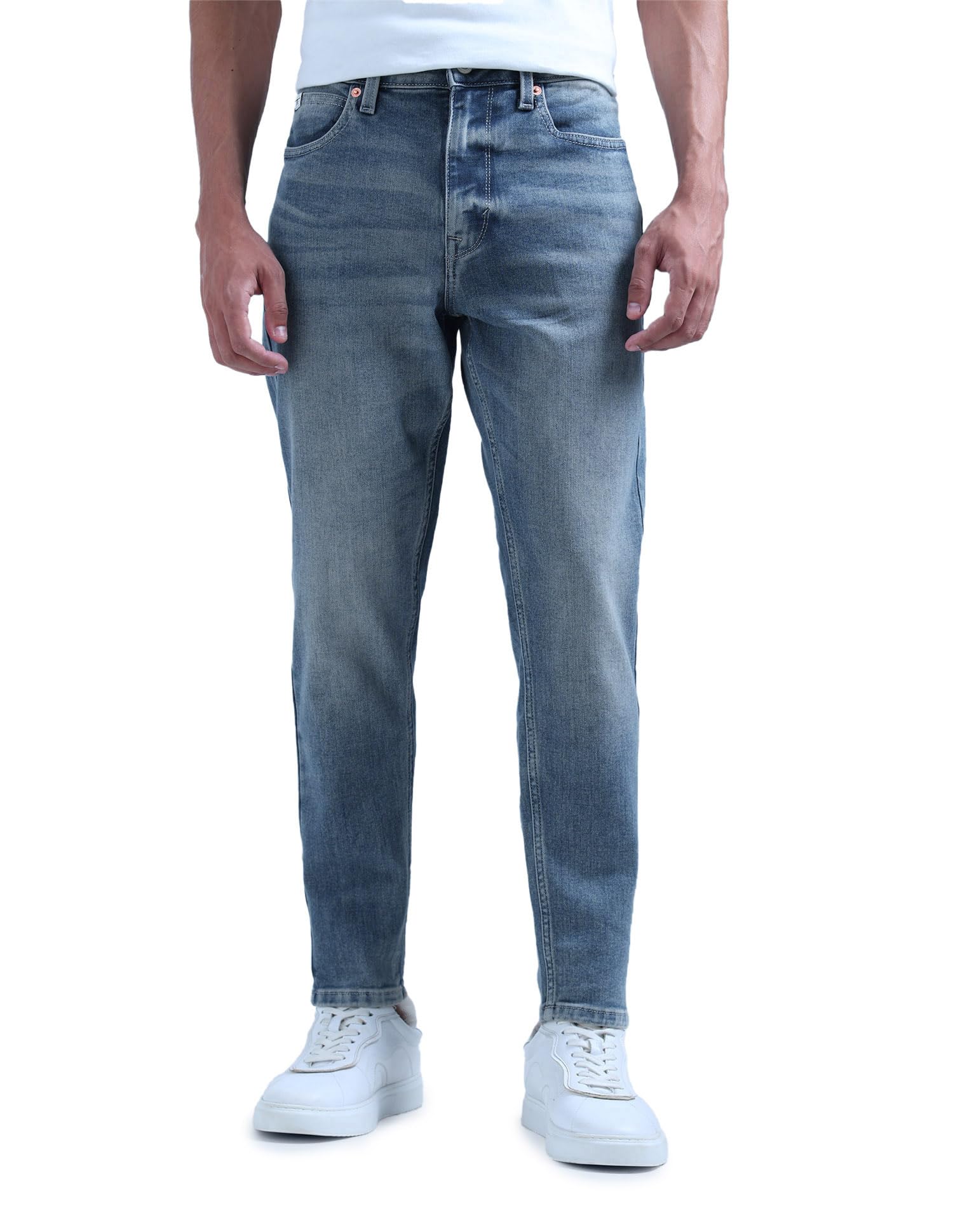 flying machine Men's Relaxed Tapered Fit Jeans| Solid | Mid Rise | Stretchable | Jeans for Man-picture-38