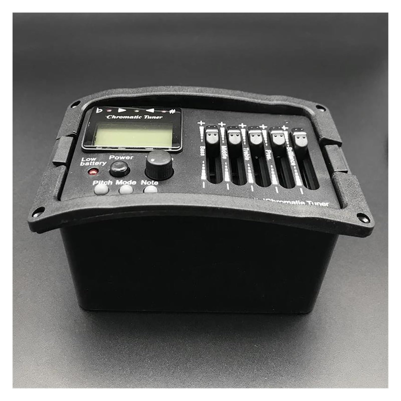 4Set 5 Bande Preamplificatore EQ Equalizzatore Chitarra Acustica Amplificatore Chitarra Acustica Classica Accordatore Digitale Pickup Piezoelettrico Pezzi di ricambio per pickup per chitarra acustica(