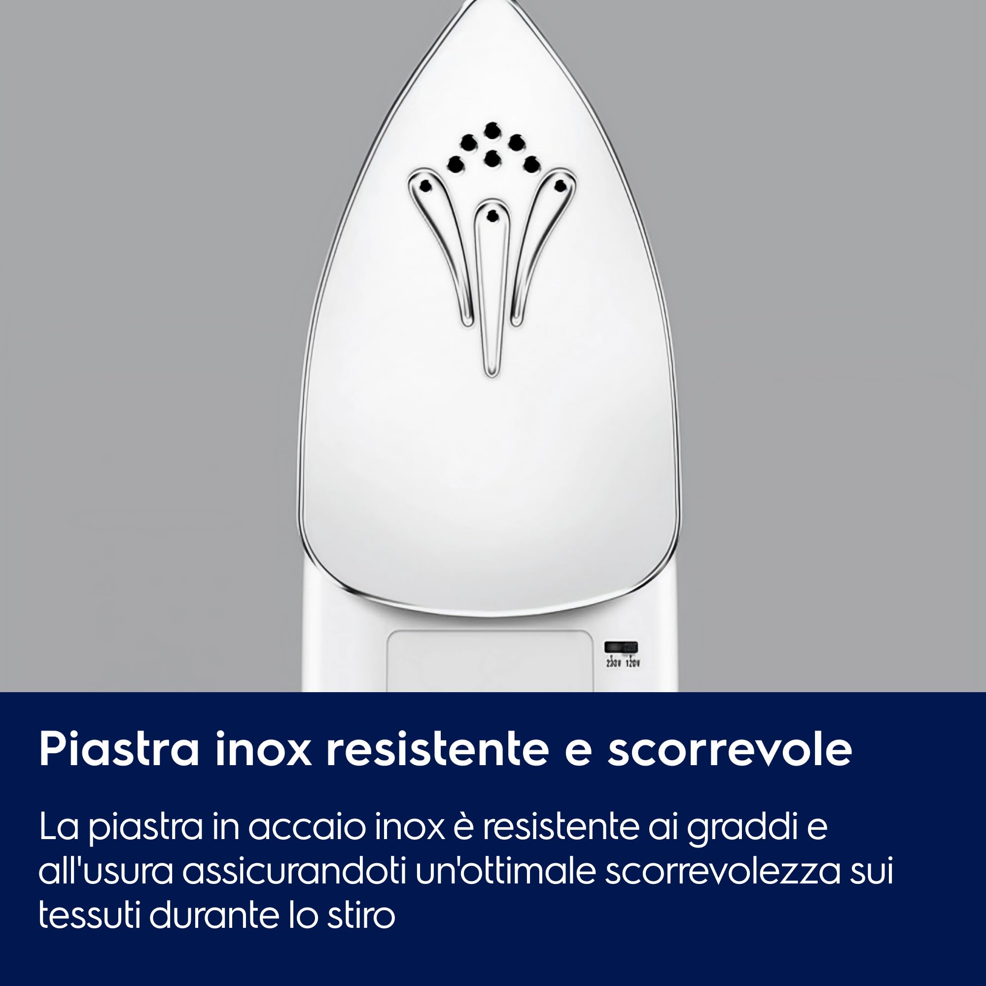 Electrolux EDBT800 Perfect Motion, Ferro da Stiro a Vapore da Viaggio Compatto, 800 W, Piastra Inox Resistente, Doppio Voltaggio 120-240 V, Manico Pieghevole, Leggero 920 g, Rosso