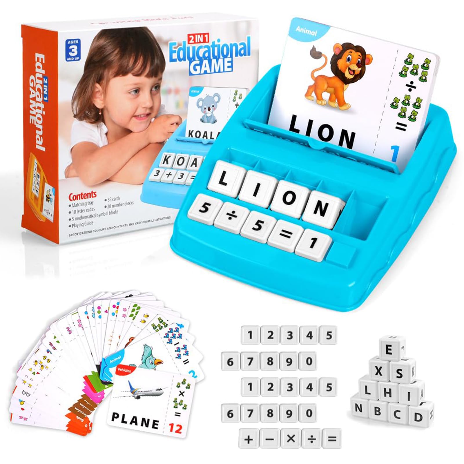 MARAYAN,Jeux Montessori Enfant 3 4 5 Ans,Puzzle Alphabet,Jouet En Bois Educatif,Apprendre Couleur Lire Ecrire,motricité Fine,Jeu De Peche,activité Maternelle,Quiet Book,Cadeau Fille Garçon