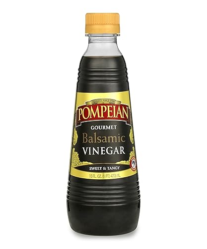 Pompeian Vinagre balsámico gourmet perfecto para aderezos de ensaladas salsas platos de mariscos y carne naturalmente sin gluten 16 onzas líquidas