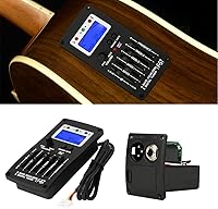 Vista 2 de Tbest Preamplificador de guitarra, ecualizador de preamplificador de guitarra, sintonizador digital F 5T 5 bandas, pastilla de sintonizador digital