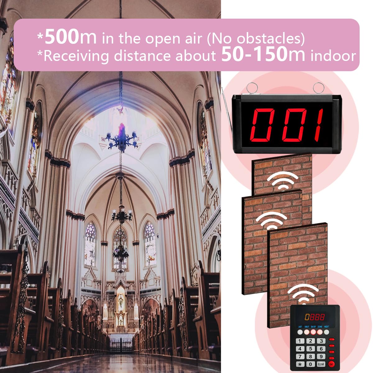 CYSSJF Queue Calling System (3-Digit, 000-999) - Image 4