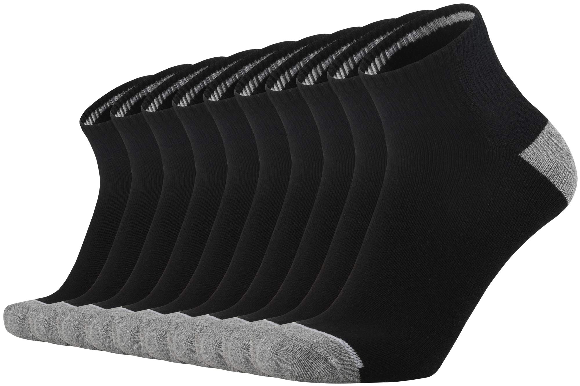 KMM Men's Cotton Knee High Over the Calf Socks for Outdoor Hiking Hunting Athletic Work Thick Full Cushion Moisture Wicking