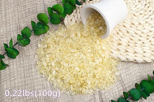 Vista 101 de ZHIYUXI Piedras de cristal de cornalina para pecera, grava, jarrón de relleno, cristales triturados, cristales curativos pulidos, piedra de cuarzo K