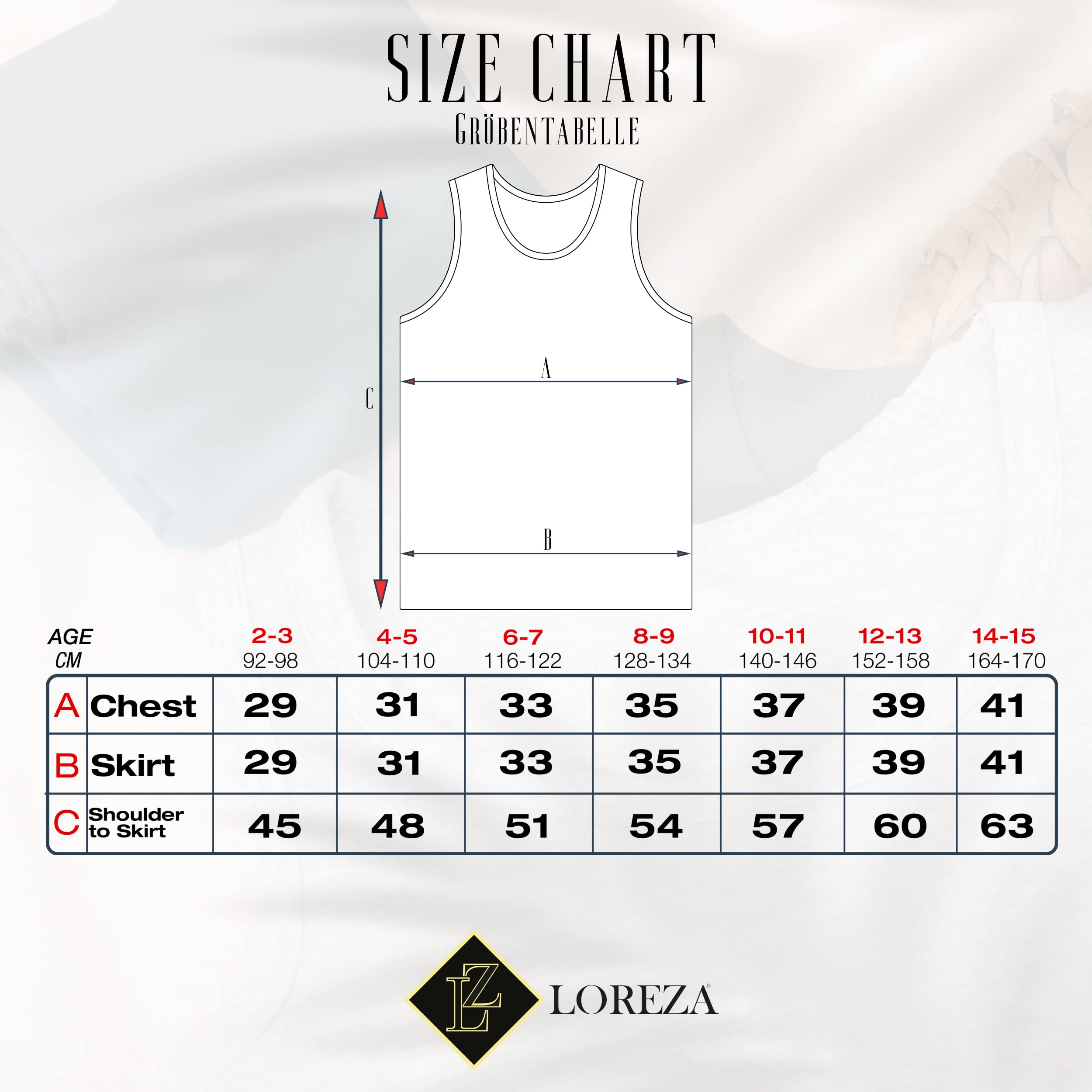 LOREZA ® 5 Camisetas de niño Camiseta sin Mangas de algodón - básico - 2-15 años