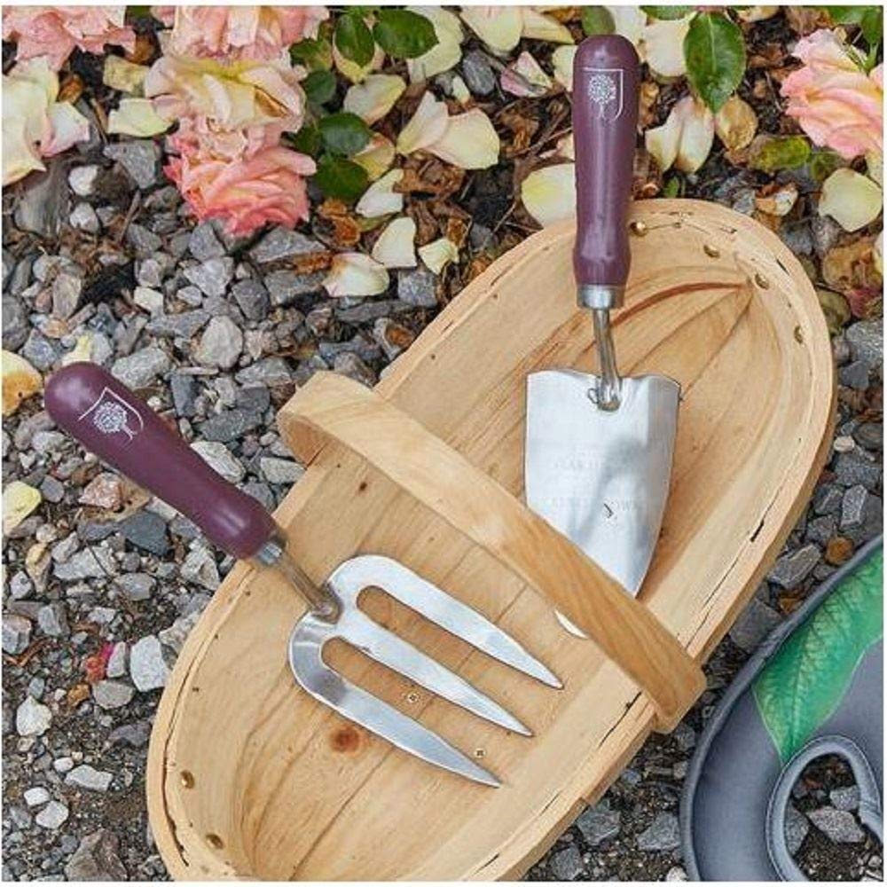 Burgon and Ball RHS Passiflora Geschenk-Set Gartenwerkzeuge, Schaufel + Harke