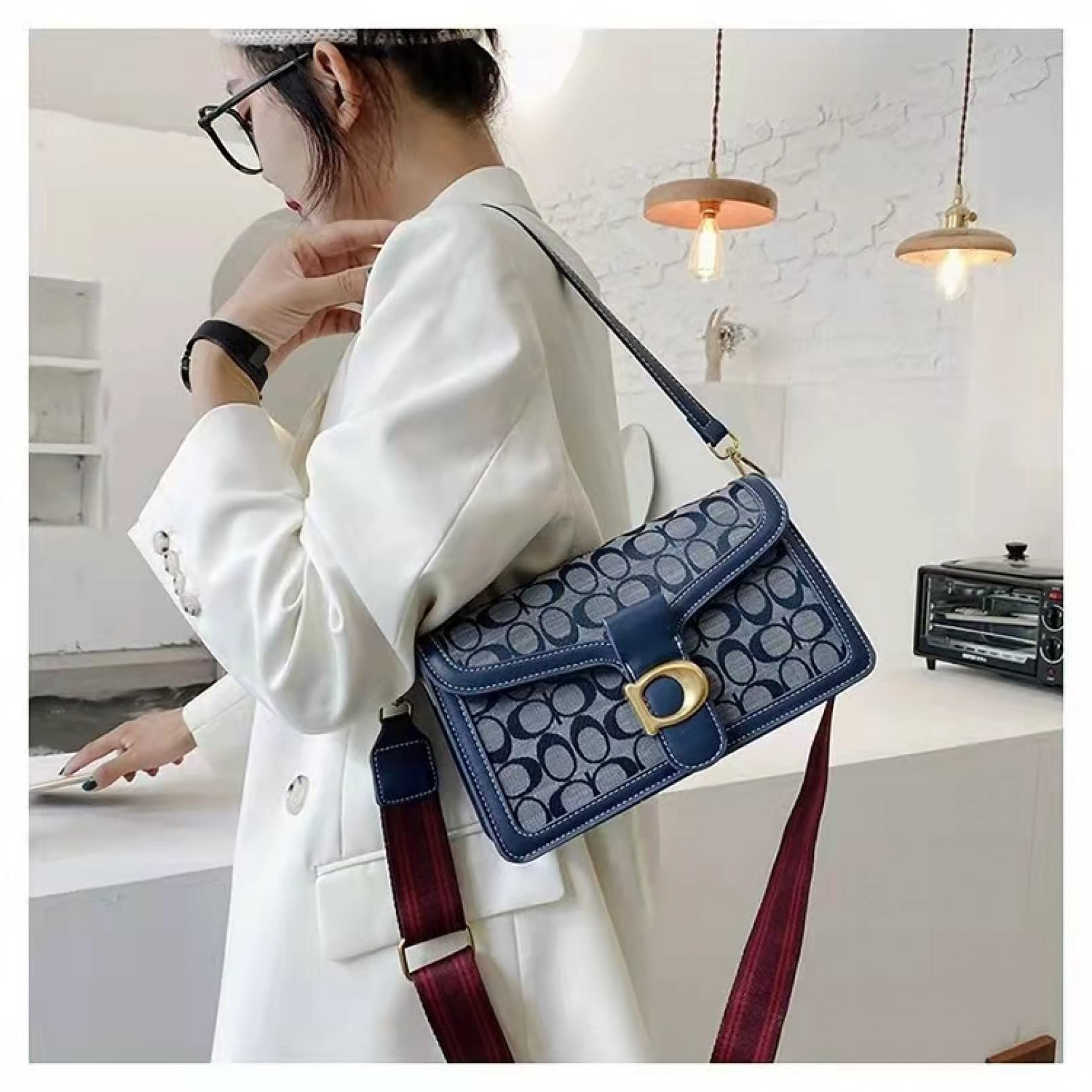 BAJIE borsa donna mini Mala Tabby Denim Bolsa Multifunzionale Crossbody Bolsa De Ombro